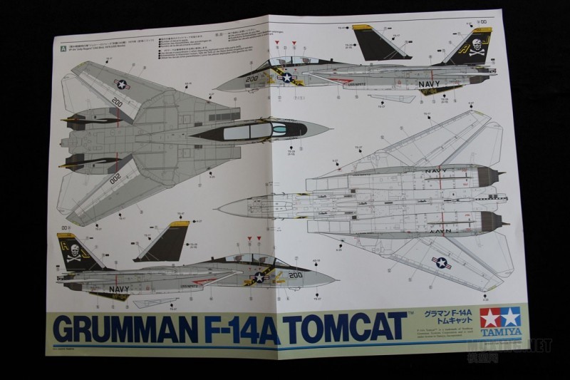 [开盒简评]田宫-1/48格鲁曼F-14A