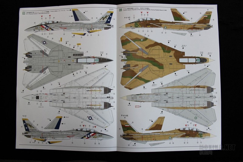 [开盒简评]田宫-1/48格鲁曼F-14A