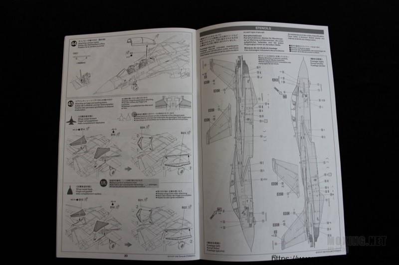 [开盒简评]田宫-1/48格鲁曼F-14A