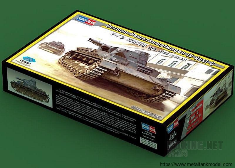 [开盒评测]HOBBYBOSS-1/35德国四号/4号C型中型坦克(80130)-开盒简介