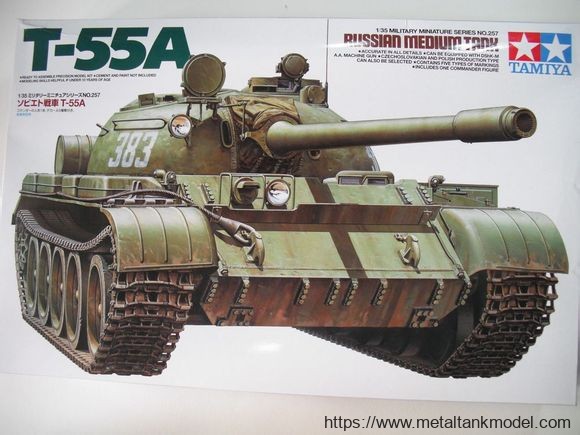 [开盒评测]田宫-1/35俄罗斯T-55A主战坦克(35257)-封绘及简介 - 第1张  | 制作坦克模型记录
