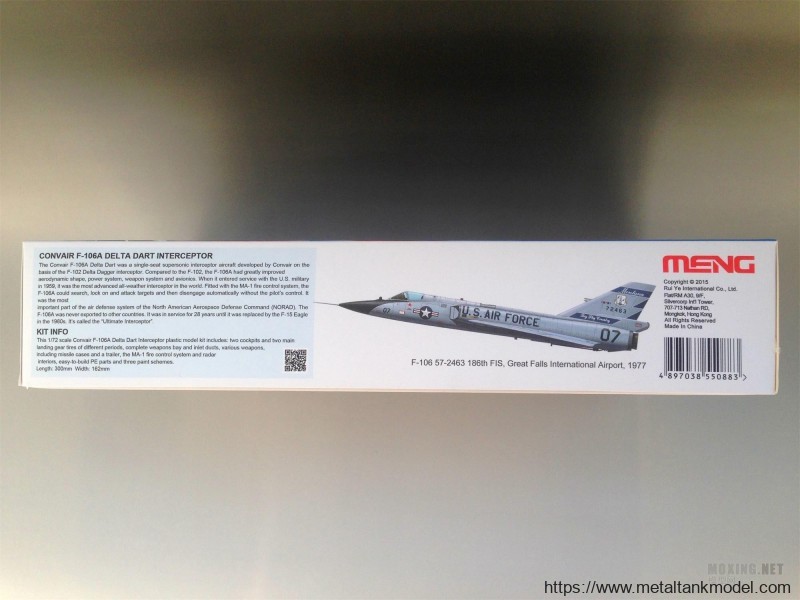 [模型网评测]MENG-1/72康维尔F-106A