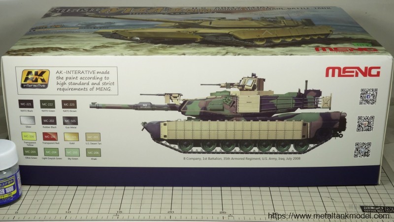 [模型网评测]MENG(TS-032)-1/35美国海军陆战队M1A1 AIM/陆军M1A1 TUSK 主战坦克-简介与开盒 - 第4张  | 制作坦克模型记录
