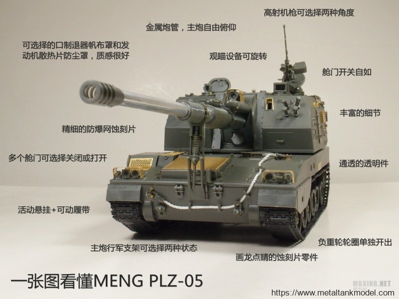 [模型网评测]MENG-1/35中国PLZ-05 155mm自行加榴炮(TS-022)-开盒简介 - 第1张  | 制作坦克模型记录