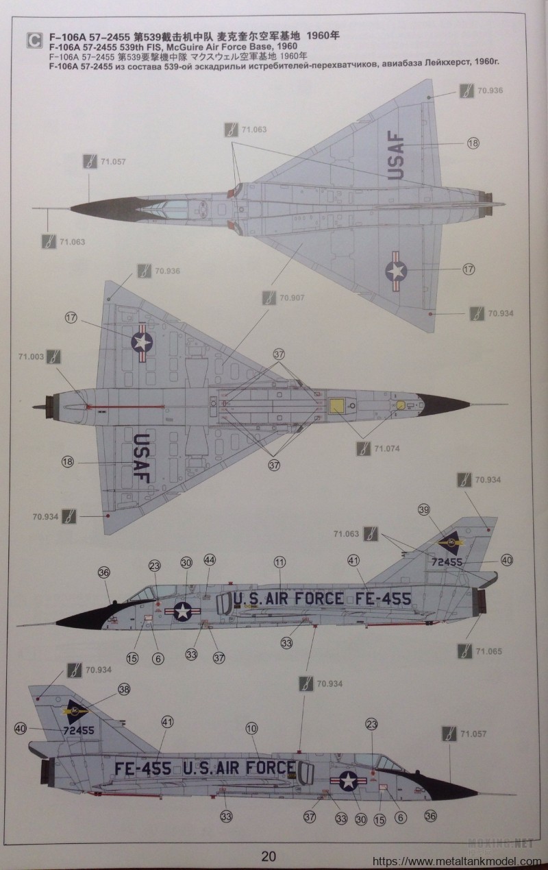 [模型网评测]MENG-1/72康维尔F-106A