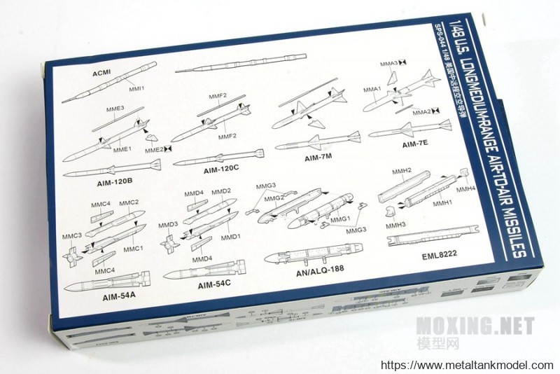 [模型网评测]MENG(SPS-043/044/045)-1/48美国空军机载武器-SPS-043 美国近程空空导弹-1 - 第2张  | 制作坦克模型记录