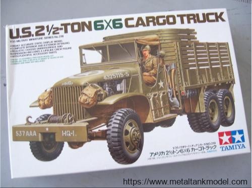 [开盒评测]田宫-1/35美军GMC CCKW-353 2.5吨军卡(35218)+盟军车辆装载物套装(35229)-封绘及总览 - 第1张  | 制作坦克模型记录
