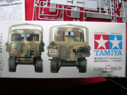 [开盒评测]田宫-1/35德国STEYR RSO/01履带运输车(32404)-封绘及总览 - 第2张  | 制作坦克模型记录