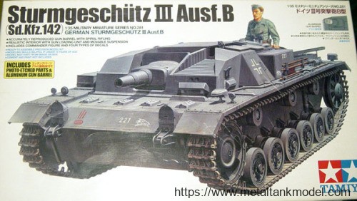[开盒评测]田宫-1/35德国3号/三号B型突击炮(35281)+狮鸣翼子板PE(LAM015)-封绘及简介 - 第1张  | 制作坦克模型记录