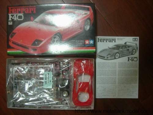 [开盒简评]田宫-1/24法拉利FERRARI-F40跑车(24077) - 第7张  | 制作坦克模型记录