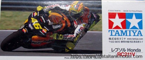 [开盒评测]田宫-1/12 REPSOL HONDA RC211V 2002年版摩托(14092)-封绘及总览 - 第3张  | 制作坦克模型记录