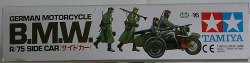 [开盒评测]田宫-1/35德国二战BMW带斗摩托及步兵(35016)-封绘及总览 - 第4张  | 制作坦克模型记录