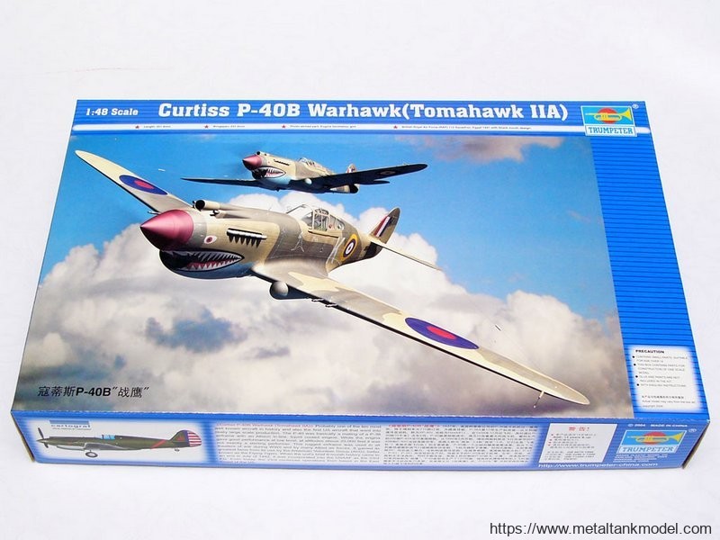 [开盒简评]号手-1/48美国P-40B战斧Mk.IIA战斗机(02807)