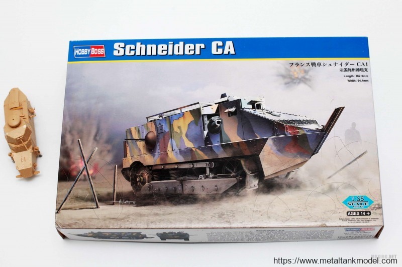 [模型网评测]HOBBYBOSS-1/35法国一战施奈德CA坦克(83861)-封绘及简介