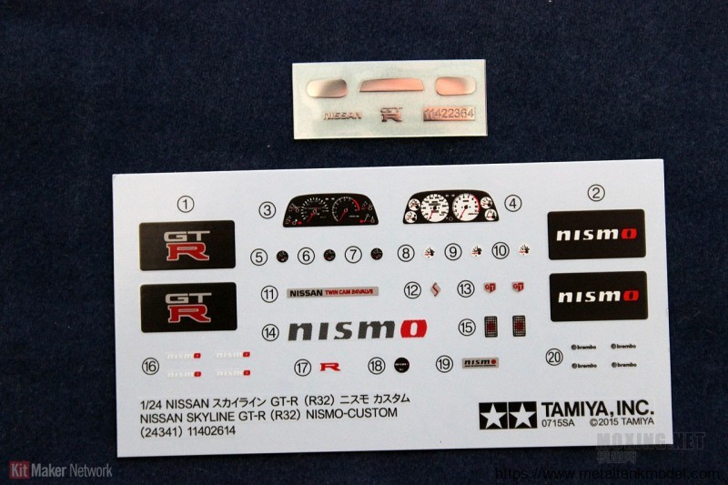 [开盒评测]田宫-1/24尼桑(天际线)Skyline GT-R (R32)Nismo改装版(24341)-封绘与简介 - 第11张  | 制作坦克模型记录