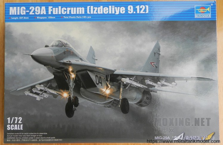 [开盒简评]小号手-1/72 米格-29 9-12A 战斗机(01674)-开盒及评价
