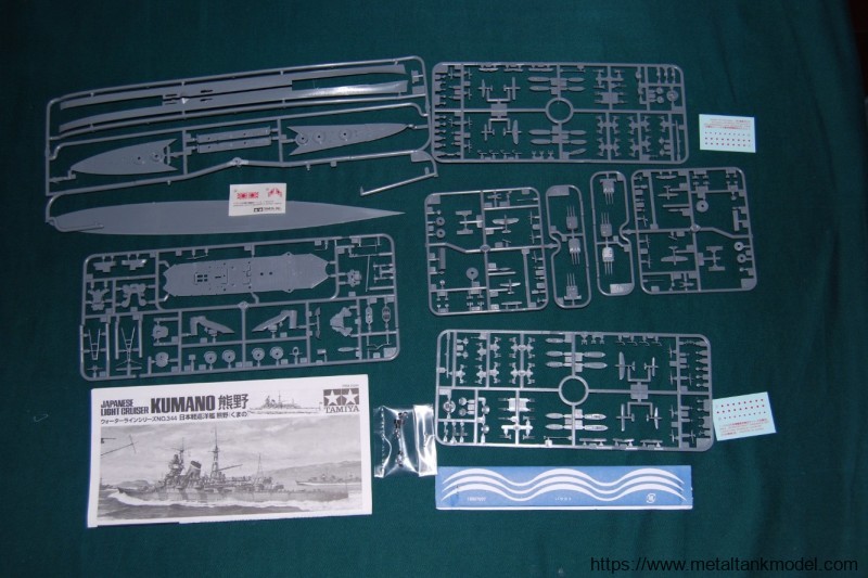 [开盒简评]田宫-1/700日本熊野号轻巡洋舰(31344) - 第2张  | 制作坦克模型记录