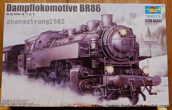 [开盒评测]号手-1/35德国BR86蒸汽机车(00217)-封绘及简介