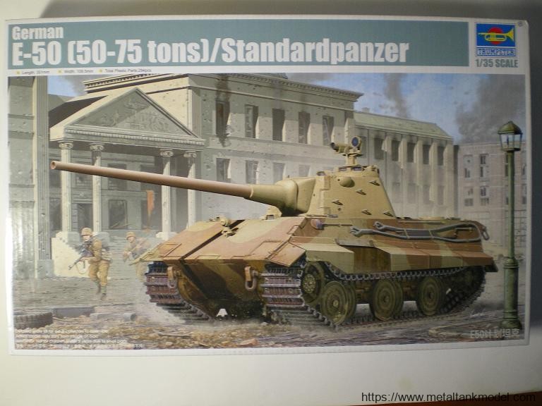 [开盒评测]号手-1/35德国E-50计划坦克(01536)-封绘及总览