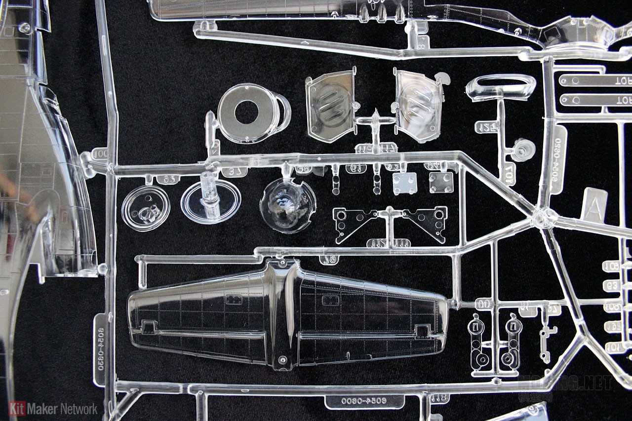 [开盒评测]威望/利华(REVELL)-1/32幻影P-51野马(透明展示版)(85-0067)-封绘及版件 - 第8张  | 制作坦克模型记录
