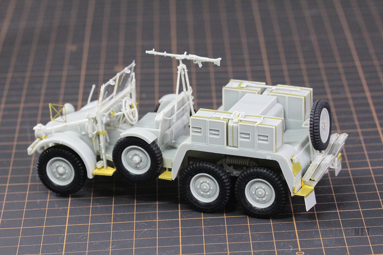[模型网评测]威骏(CB35138)-1/35克虏伯Kfz.69牵引车(后期型)及Pak36反坦克炮-开盒 - 第18张  | 制作坦克模型记录