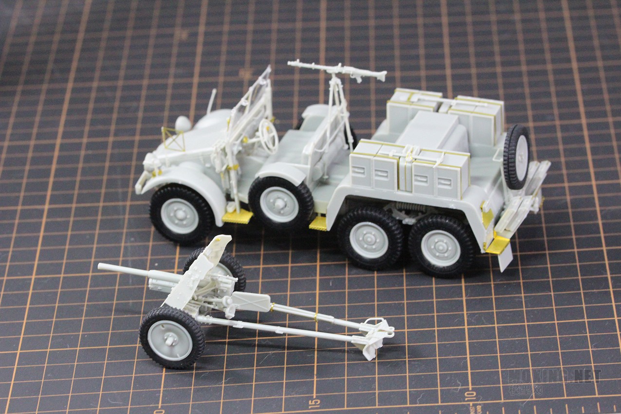 [模型网评测]威骏(CB35138)-1/35克虏伯Kfz.69牵引车(后期型)及Pak36反坦克炮-开盒 - 第19张  | 制作坦克模型记录