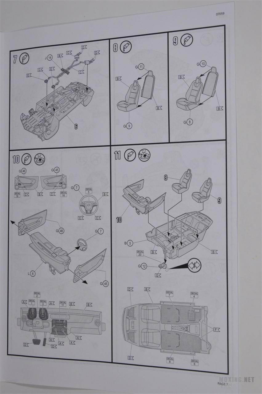 [模型网评测]威望(REVELL)-1/25 2013科迈罗(Camaro)ZL-1跑车(07059)-开盒简介 - 第7张  | 制作坦克模型记录