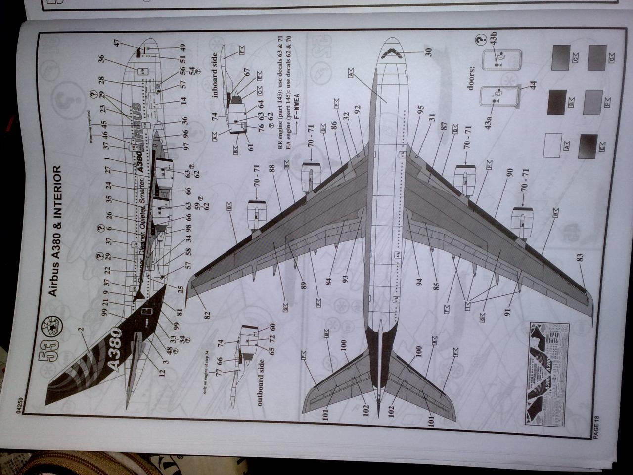 [开盒评测]威望-1/144空中客车A380客机(内构版04259)-封绘及总览 - 第3张  | 制作坦克模型记录